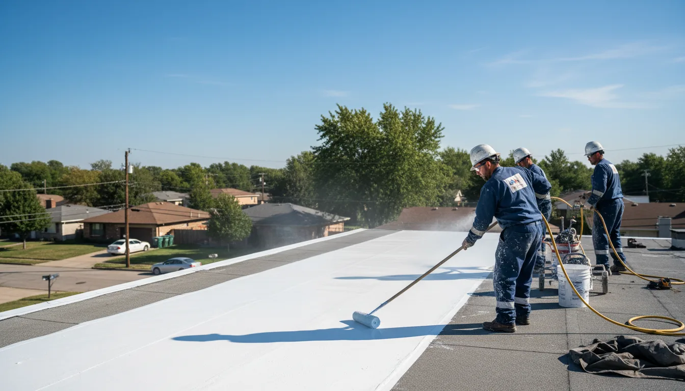 Commercial roof coating in Tecopa, CA near me